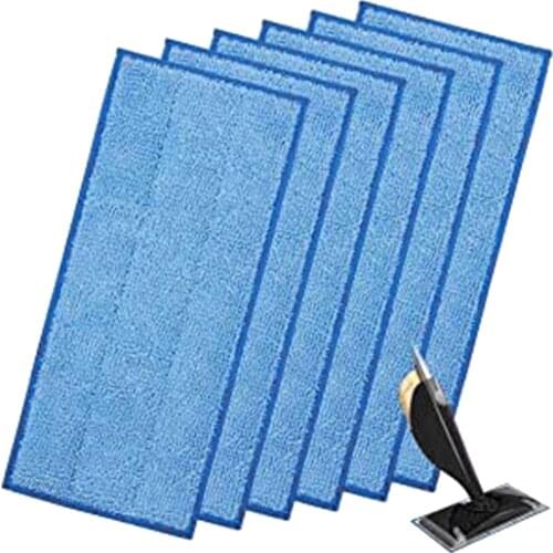 6pcs Reusable Mop Cloth Wipes For Wetjet Wood Blue Refill Wipes For Parqu Cleaner Parts Replacement Home Accessories Mop Pad New