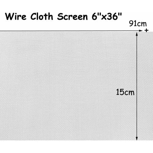 15x91cm cross wire mesh stainless steel 304 30 mesh filter 6" x36"