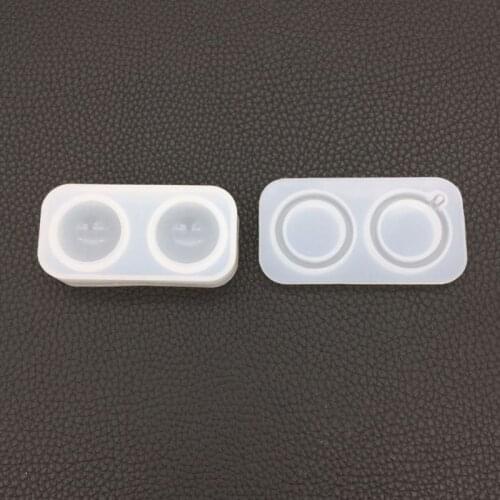 2 Pcs/Set Silicone Mold DIY Jewelry Making Pendant Universe Round Ball Epoxy Resin Crafts Gifts Handmade Tools Crystal Mirror Su
