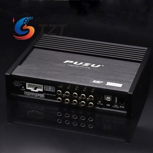 TZT PUZU PZ-X4800S DSP Amplifier Bluetooth Car Amp DSP Digital Signal Processor 8x150W 4 IN 8 OUT