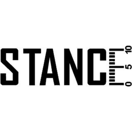 Black/Sliver Personality Stance Meter Car Sticker Vinyl High-quality Funny Car Window Decration Decal C696