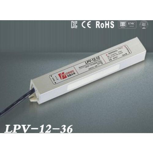 DC 36V 12W IP67 Waterproof LED Driver,outdoor use for led strip power supply, Lighting Transformer,Power adapter,Free shipping