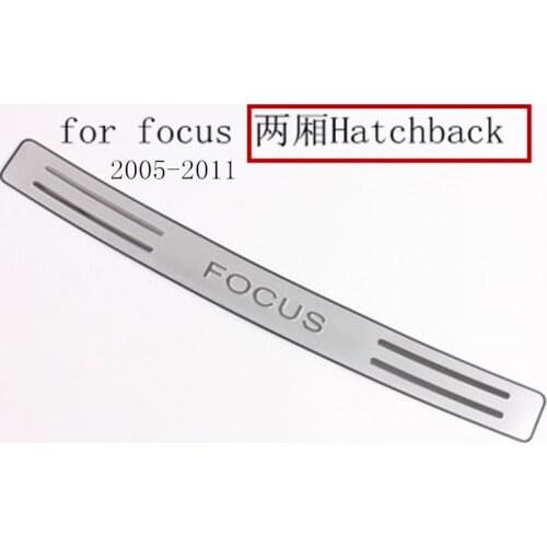High quality 304 Stainless Steel Rear Bumper Protector Sill Trunk Tread Plate Trim Car styling for ford focus 2005 to 2011