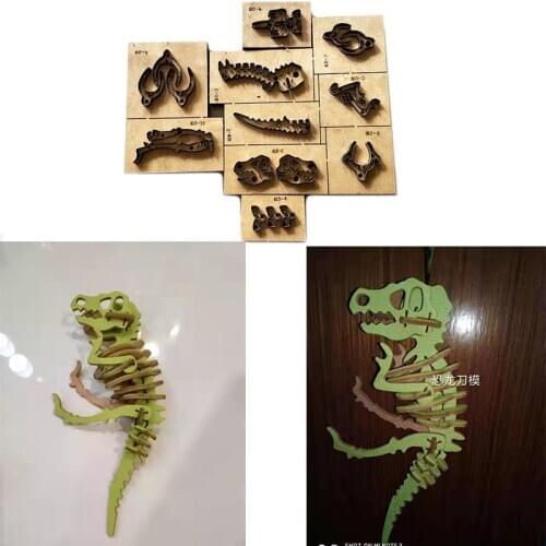 Japan Steel Blade Rule Die Cut Steel Punch Dinosaur Skeleton Cutting Mold Wood Dies for Leather Cutter for Leather Crafts