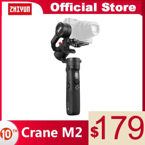 ZHIYUN Official Crane M2 Gimbals for Smartphones Phone Mirrorless Action Compact Cameras New Arrival 500g Handheld Stabilizer