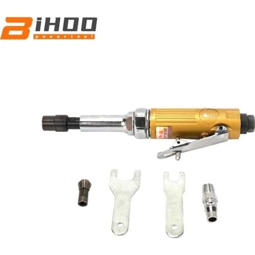 1/4 & 1/8 Pneumatic Angle Die Grinder Air Die Grinder Air Grinder Grinding Mill Engraving Tool 25000rpm for Woodworking 230mm