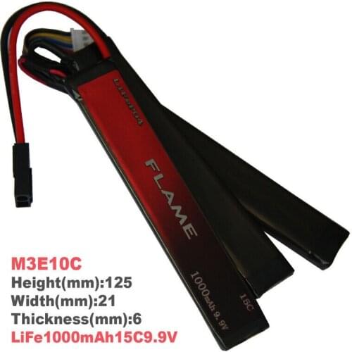 1pcs 100% Orginal Flame 9.9V 1000mAh 15C LiFePO4 3 cell Battery FLAME-POF4-05 M3E10C Drop shipping