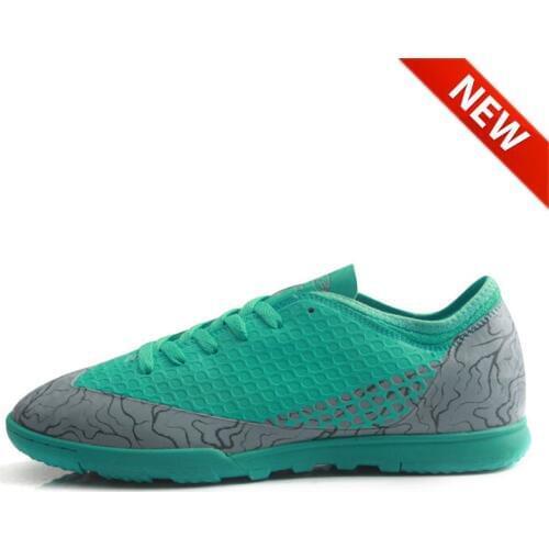 2019 New! TIEBAO TF Turf Football Shoes Anti Skip Rubber OutsoleChuteira Futebol Lace Football Boots Outdoor Sports Shoes