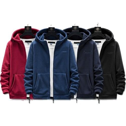 2021 Factory Spring Autumn Outdoor Sport Outerwear Polar Fleece Breathable Jacket Top Quality Mens Hooded Soft Jacket Coat L-8XL