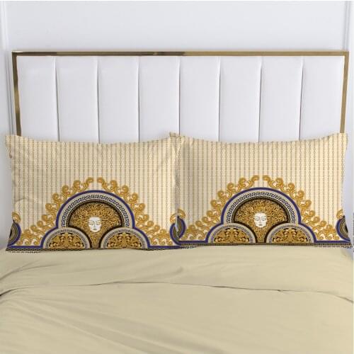 3D Pillow cover Pillow case Luxury Bedding Pillowcase Pillowcovers decorative 50x70 50x75 Customizable size Palace style face