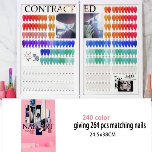 360/300/240 Nail color Display Box High Quality Acrylic Storage Box Super Large Capacity Box For Nail Art Decoration book