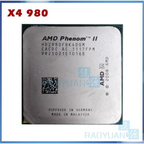 AMD Phenom II X4 980 3.7 GHz Quad-Core CPU Processor HDZ980FBK4DGM Socket AM3