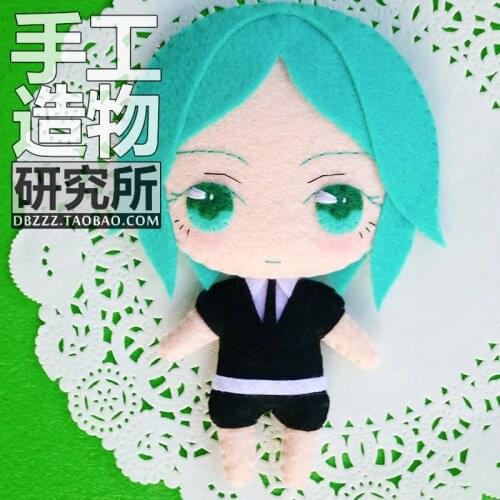 2020 DIY Handmade Toy Anime Land of the Lustrous Phosphophyllite Hanging Plush Hanging Keychain Doll Material Cosplay Prop