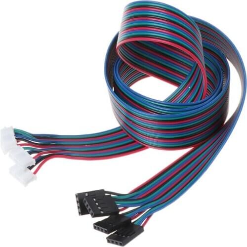 4Pcs 100cm 4Pin Stepper Motor Cables XH2.54 Terminal Wire For 3D Printer NEMA 17 Stepper Motor wholesale