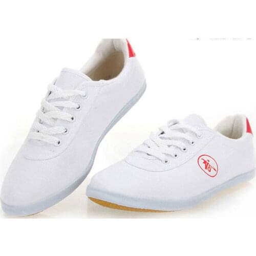 Canvas Classic Martial Art Shoe White Sneakers Wu Shu Shoe Tenis Masculino Taekwondo Breathable Sneakers Tai Chi Kung Fu Shoes
