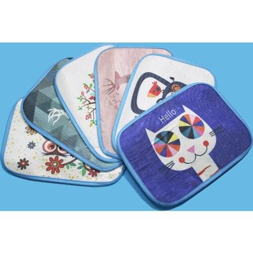 Summer Pet Supplies Ice Silk Double-Sided Printing Cute Sponge Mat Breathable Cat Kennel Cool Mat Support Wholesale