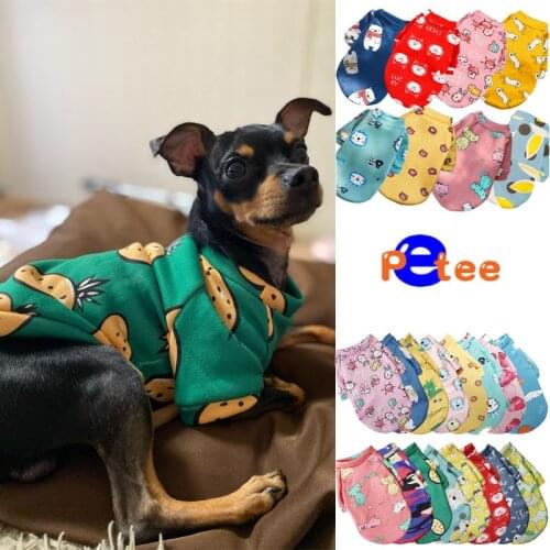 Cute Small Dog Clothes Soft Cotton Chihuahua Yorkies Clothes Pet Puppy Cat Hoodies Winter Dog Jacket Coat For Small Medium Dogs