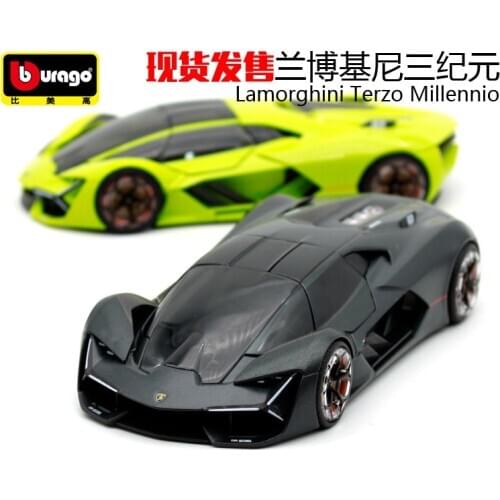 Bburago 1:24 Lamorghini Terzo Millennio Future concept cae sports car diecast Alloy model toy car Free delivery of new boxes