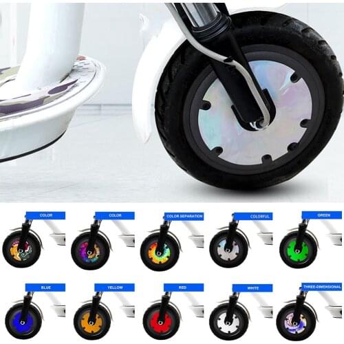 Electric Scooter Front Wheel Sticker Motor PVC Motor Protective Cover Shell Kick Scooter Accessories for Xiaomi Mijia M365 pro