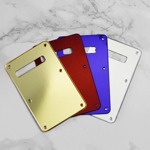 New 1PCS Mirror Electric Guitar Back Plate Tremolo Cover 1Ply For Strat Electric Guitar Parts , 4 Colors for choose