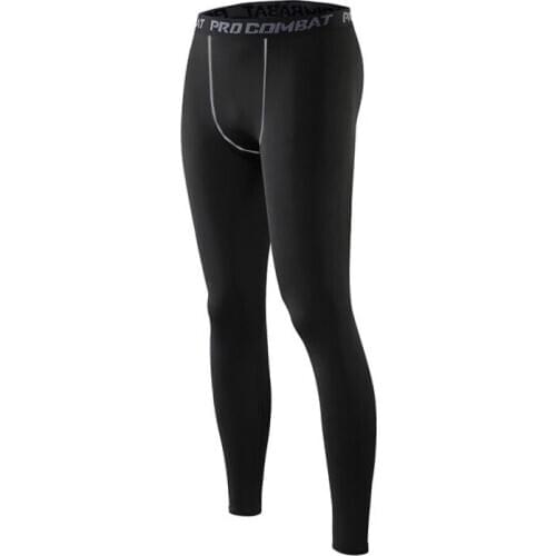 New Sports Tights Mens Quick-drying Breathable Training Fitness Pants Running Basketball High Elasticity Comfortable Leggings