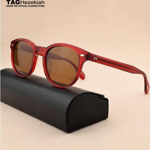 Luxury brand round sunglasses mens polarized sunglasses womens fashion sun glasses 2019 vintage retro sunglasses for men/women