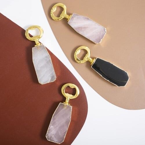 Nordic luxury style natural crystal bottle opener creative beer bottle opener premix wine net red Obsidian lid opener