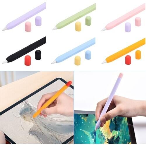 3in1 Protective Case For Apple Pencil 2st 2nd Stylus Pen Protective Sleeve For Apple Pencil 2 Case For iPad Tablet Silicone Case