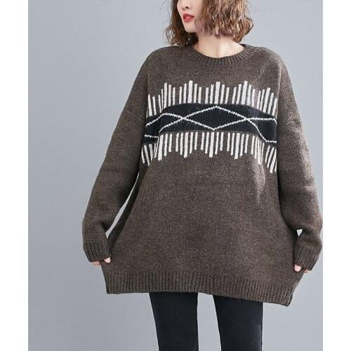 NYFS Korean O-Neck Woman Sweater Autumn and Winter Clothing 2021 New Loose Knit Sweaters