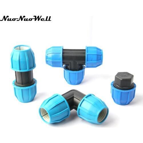 1pc NuoNuoWell Plastic 40mm Inside Diameter 1.2" Quick Connector For PVC PPR Pipe Repair Water Tube Joint PE Garden Hose Adapter
