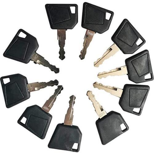 10 Keys 14603 14607 for JCB Bomag Dynapac Terex Vibromax New Holland NH Ford Moxy Hamm Volvo