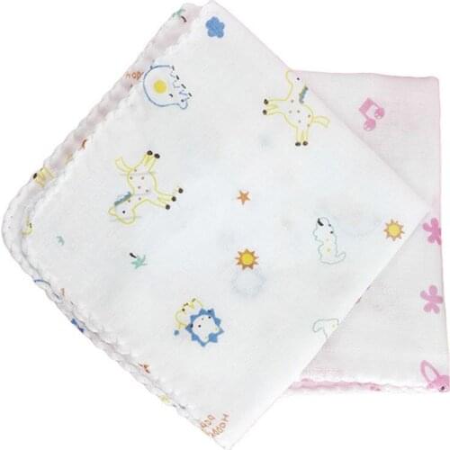 10Pcs NewBorn Gauze Muslin Square 100% Cotton Bath Wash Baby Handkerchief Towel