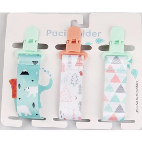3 Pcs/Set Baby Pacifier Clips Pacifier Chain Dummy Clip Nipple Holder For Nipples Children Pacifier Clip Soother Holder attache