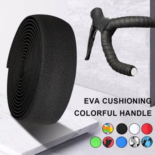 6pcs Adhesive Handlebar Strap Road Bicycle Bar Grips Wrap Tape EVA Anti-slip Bicycle Bar Grips Wrap Tape Handlebar Accessories