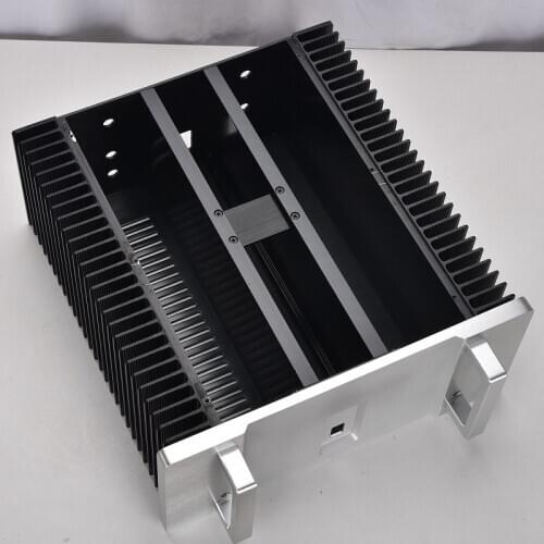 Shield Aluminum Power Amplifier Chassis Rear Preamp AMP Decoder Case DIY Enclosure Amplify Housing Heat Sink Box W340 H150 D355