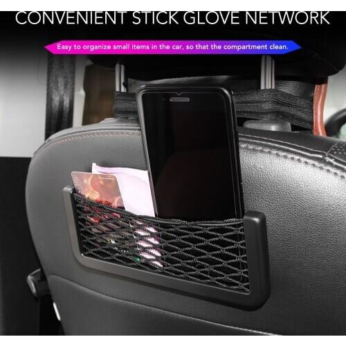 20*8cm Car Seat Side Back Storage Net Bag Phone Holder For Fiat Punto Kia Rio Ceed Sportage Cerato Hyundai Creta Solaris I30