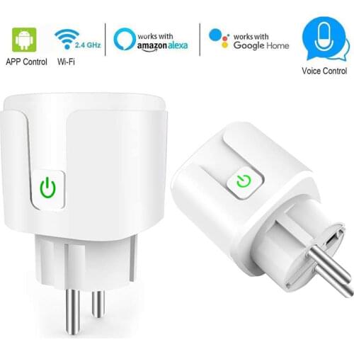 Tuya Wireless Smart Socket 2.4G WIFI Homekit Siri IOS Apple Compatible Power Socket EU Plug Outlet 15A AC 90-250V socket