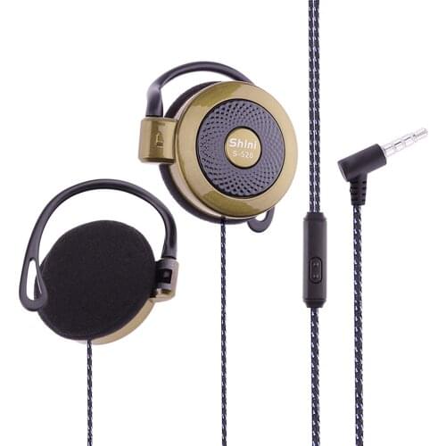 For Shini 3.5mm Stereo Mp4 Ear-Hook Game Sports Leisure Mobile Phone Universal Headset Ear Hook Headsets Wire Sports Earphones