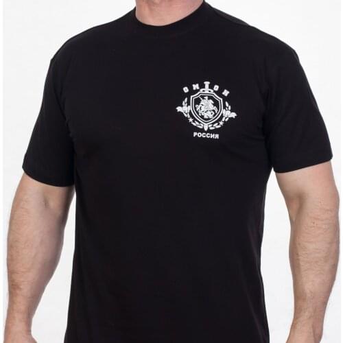 T-shirt with Russian Polices T-Shirts russia putin military Mens Clothing