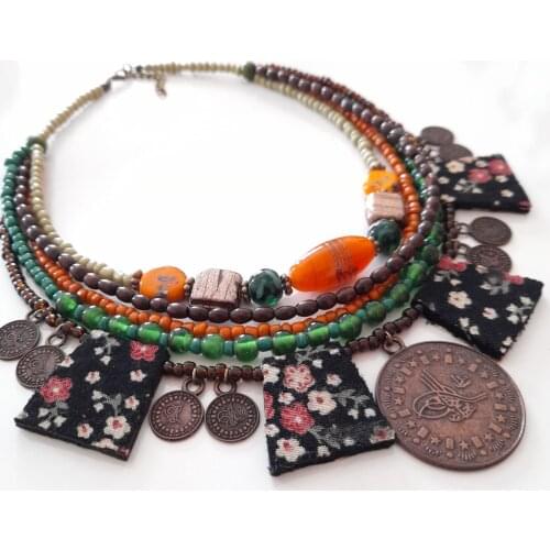 Goodtime Authentic Necklace Indian & Glass Beads Women Handmade Jewelry