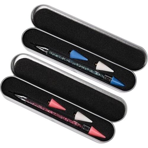 2 Pcs Diamond Painting Tool With Crayon Head, Painting Self-Stick Drill Pens With Double Heads, No Need To Wax