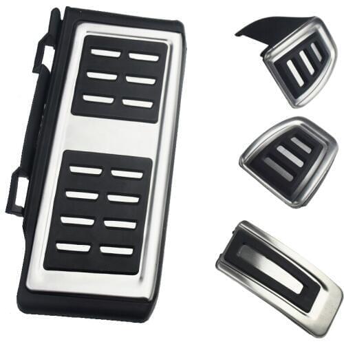 Stainless Steel Pedal Cover For VW GOLF 7 GTi MK7 Lamando POLO A05 Passat B8 Skoda Rapid Octavia 5E 5F A7 2014