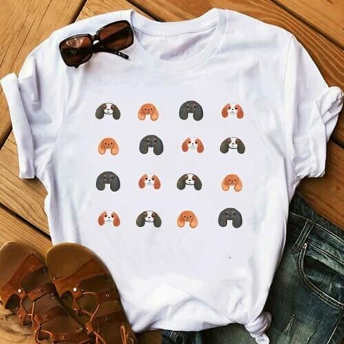 Summer 2020 cute Cavalier King Charles printed tshirt women friends gift tee shirt femme white t shirt custom tshirts wholesale