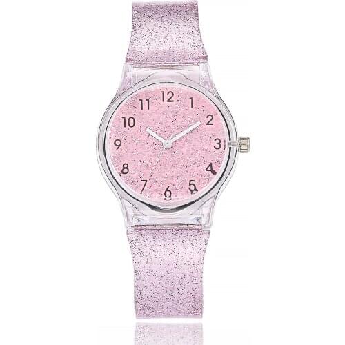 Fashion Womens Watch Geneva New Colorful PVC Student Candy Clock Simple Starry Digital Quartz Watch