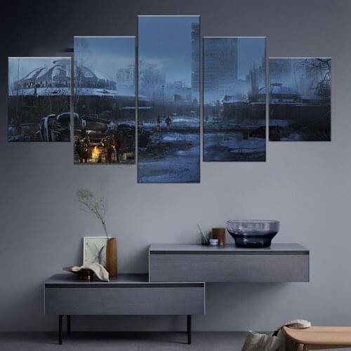 Home Decor Modular Canvas Picture 5 Escape From Tarkov Game a living room Poster Home Canvas Painting Framework Artwork