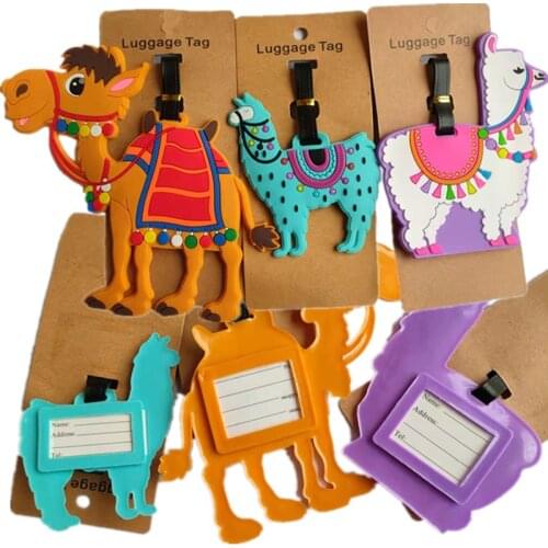 New Fashion Suitcase Luggage Cartoon Movie ID Address Holder Luggage Protective Covers Luggage Label Travel Accessories