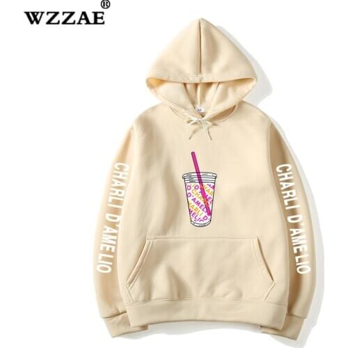 Ice Coffee Splatter Hoodies Sweatshirts Men and Women Oversized Hoodie Charli Damelio Harajuku Pullover Unisex Costume Kpop