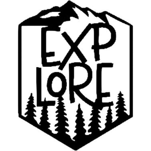 Creative Adventure Exploration Mountain Car Sticker PVC Personality Fashion Body Windows Exquisite Decals Waterproof Decoration