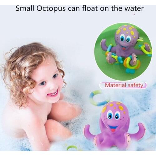 New Bath Toys Baby Play Water Funny Toys Floating Ring Toss Game Bathtub Bathing Pool Education Toy for Kids Baby Children Gift
