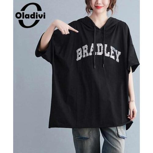 Женские футболки с капюшоном Oladivi China At AliExpress
